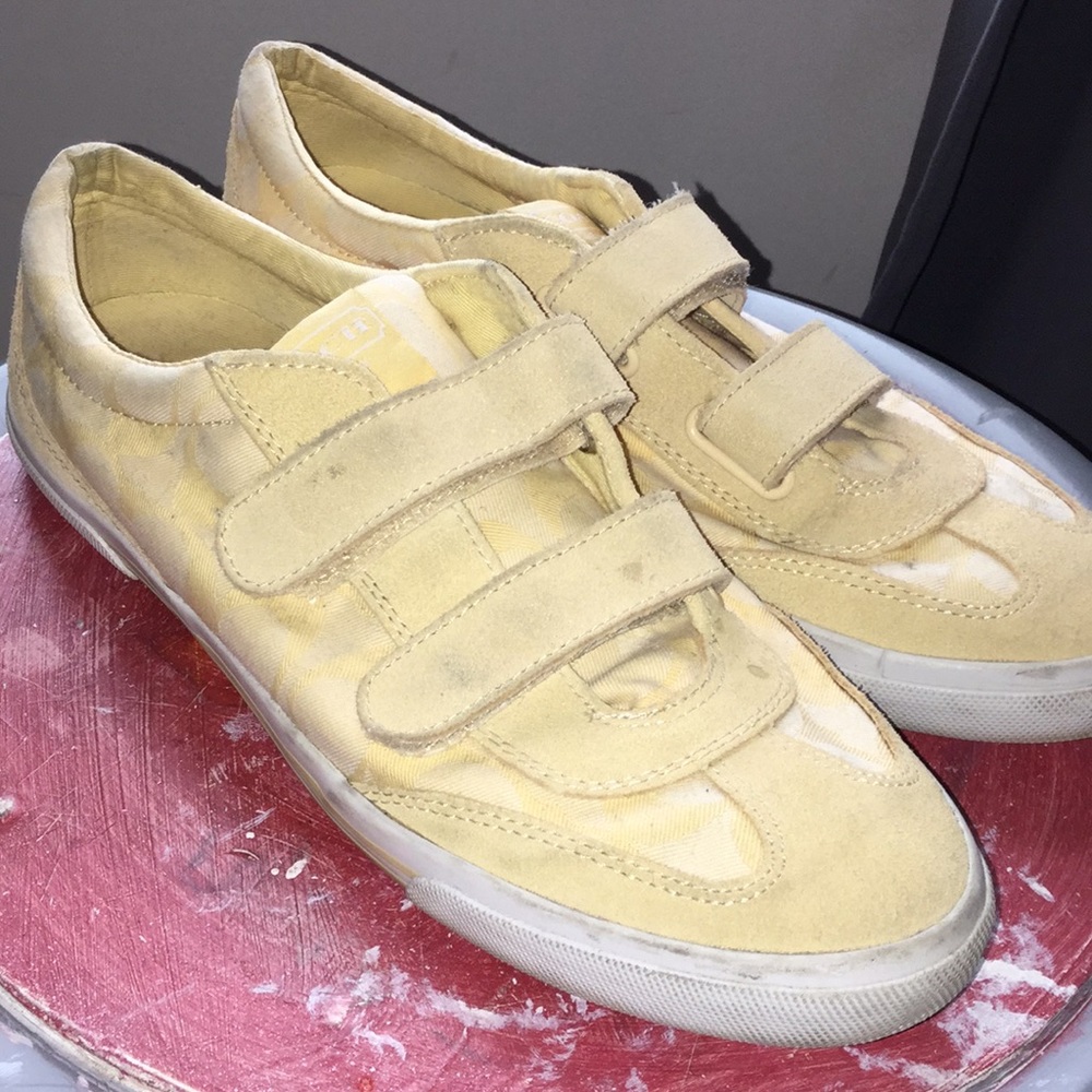 COACH  suede velcro sneakers.